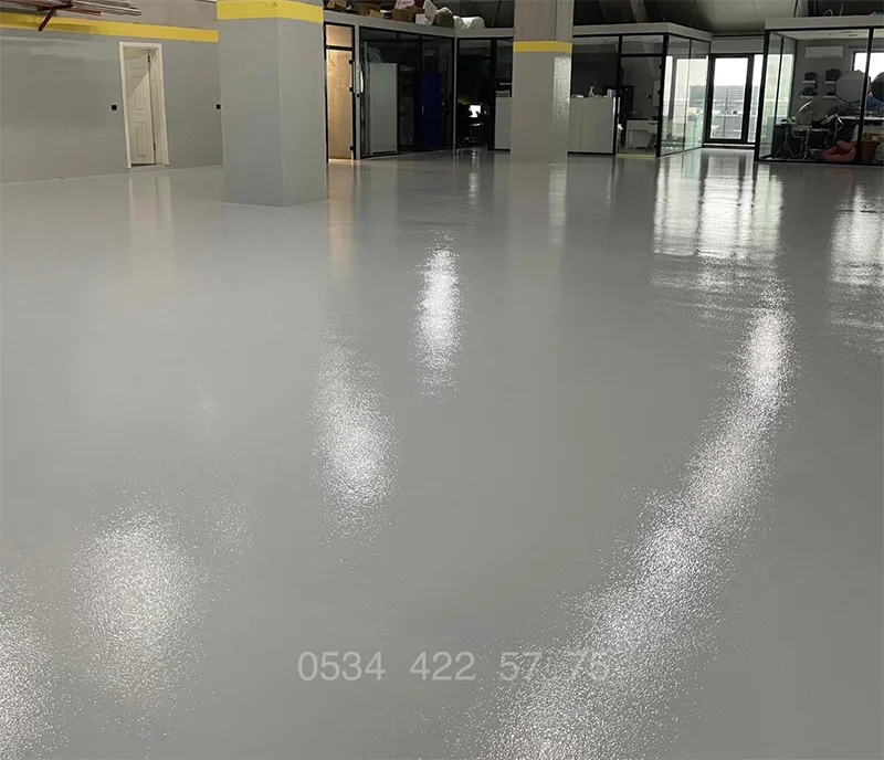 Self Leveling Fabrika Zemin Kaplama epoksi zemin kaplama görseli