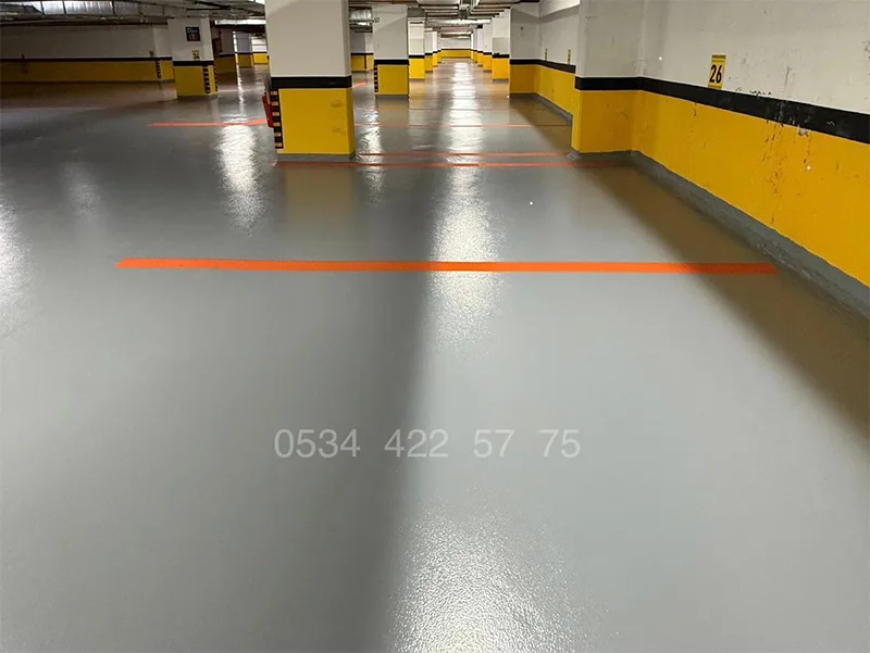 Endustriyel Otopark Epoksi Sistemleri epoksi zemin kaplama görseli