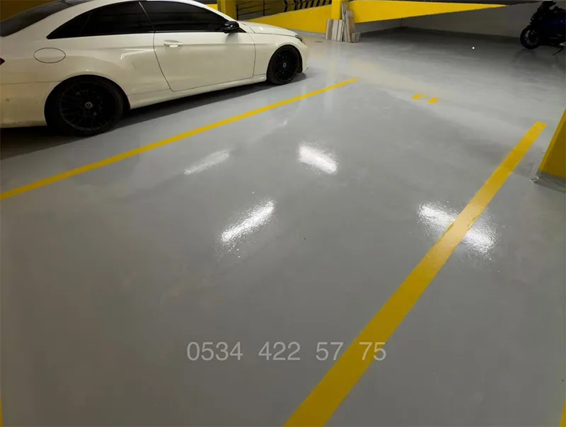 Self Leveling Otopark Epoksi epoksi zemin kaplama görseli