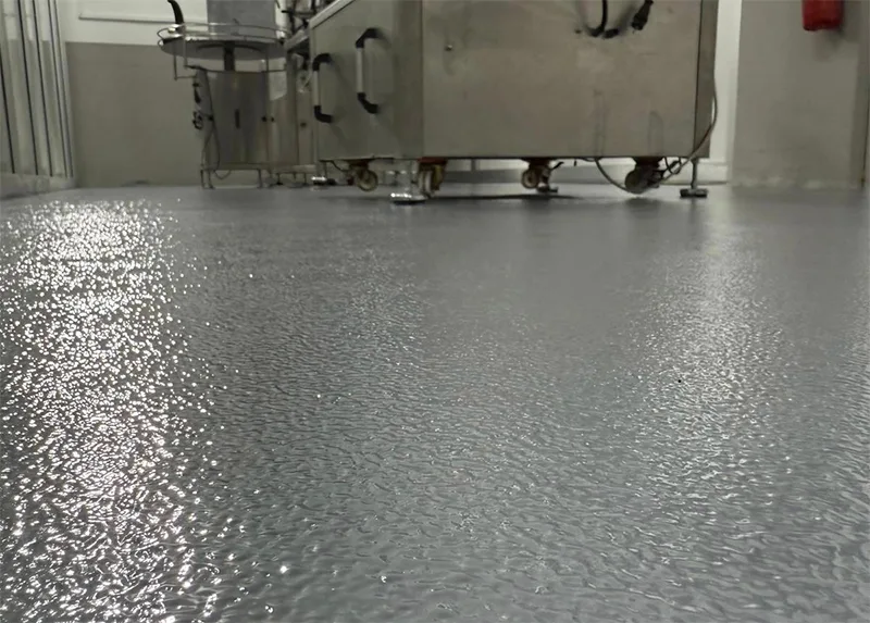 Showroom portakal desen epoksi zemin